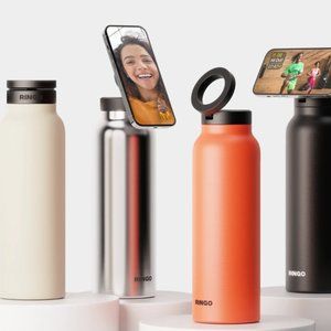 NEW -- Ringo (magnetically holds phone) water bottle